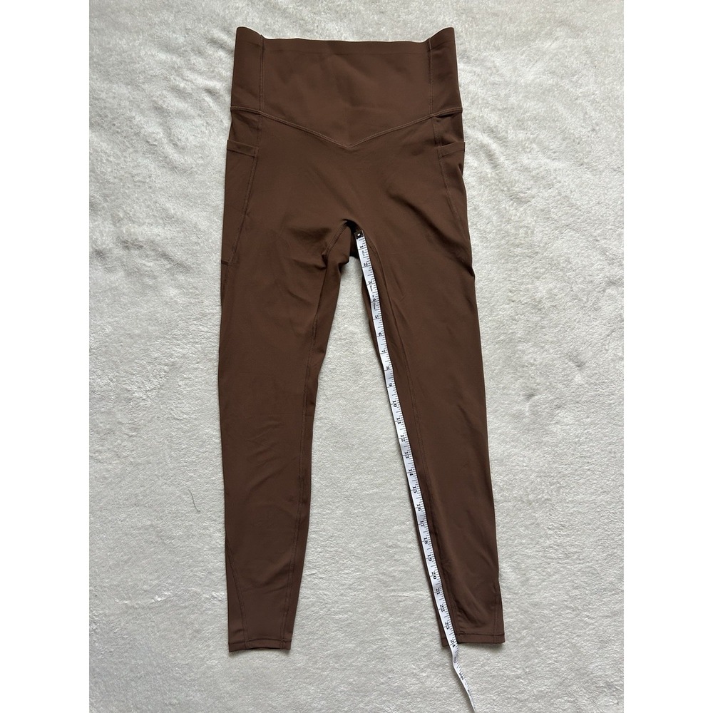 HALARA UltraSculpt High Waisted 7/8 LEGGINGS sz SMALL~BROWN Athleisure